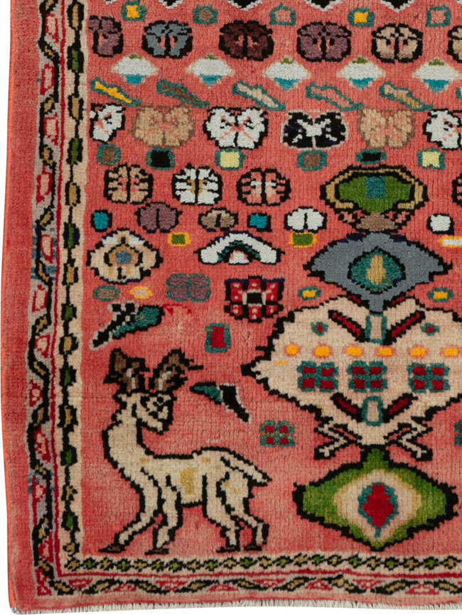 Vintage Persian Mahal Rug, No.25964 - Gsblank