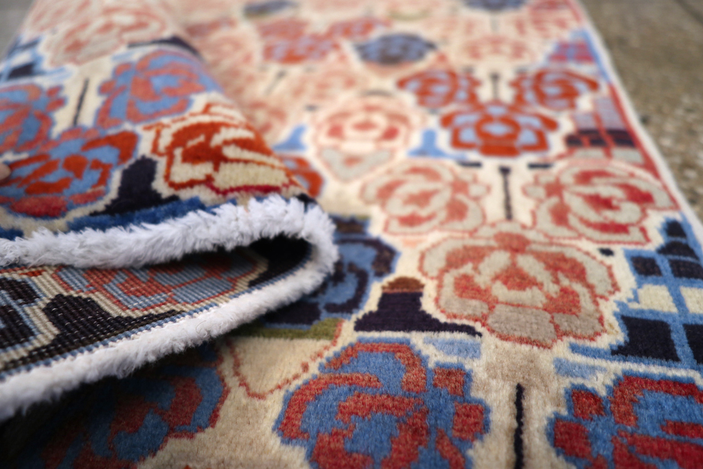 Vintage Persian Tabriz Rug, No.25972 - Gsblank