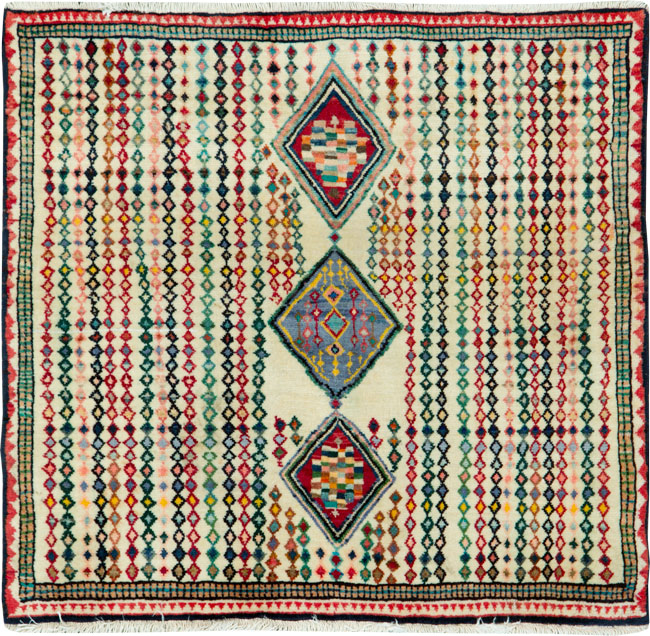 Vintage Persian Hamadan Rug, No.25973 - Gsblank