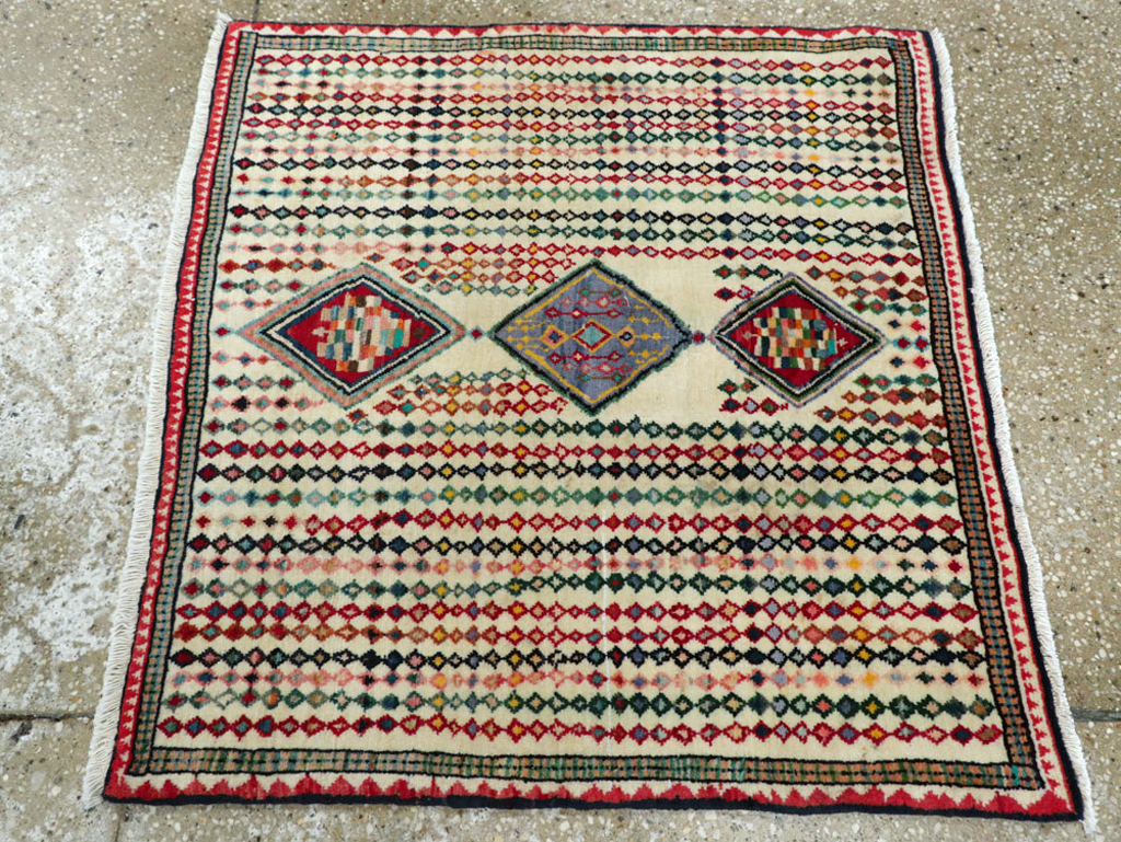 Vintage Persian Hamadan Rug, No.25973 - Gsblank