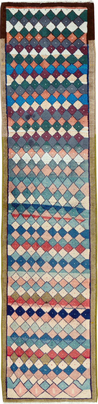 Vintage Persian Mahal Runner, No.25976 - Gsblank