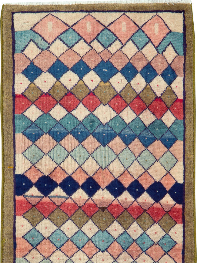 Vintage Persian Mahal Runner, No.25976 - Gsblank