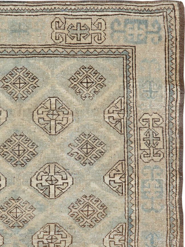 Vintage Persian Kurd Square Accent Rug, No.26008 - Gsblank