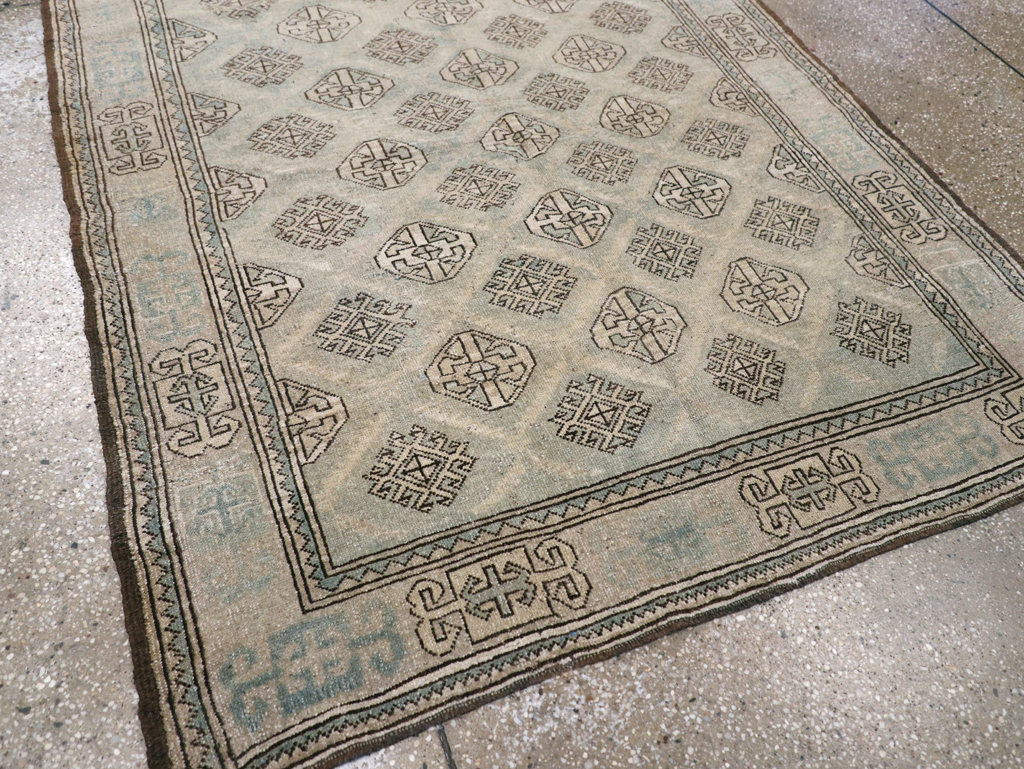 Vintage Persian Kurd Square Accent Rug, No.26008 - Gsblank