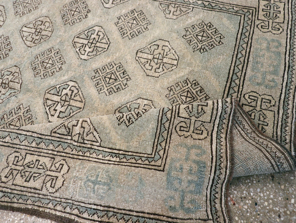 Vintage Persian Kurd Square Accent Rug, No.26008 - Gsblank