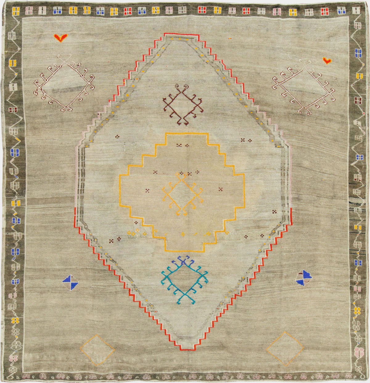Vintage Turkish Anatolian Carpet, No.26017 - Gsblank