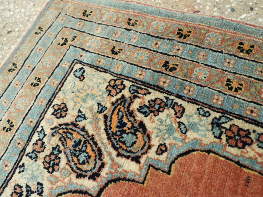 Antique Persian Tabriz Hagi Jalili Throw Rug, No.26019 - Gsblank