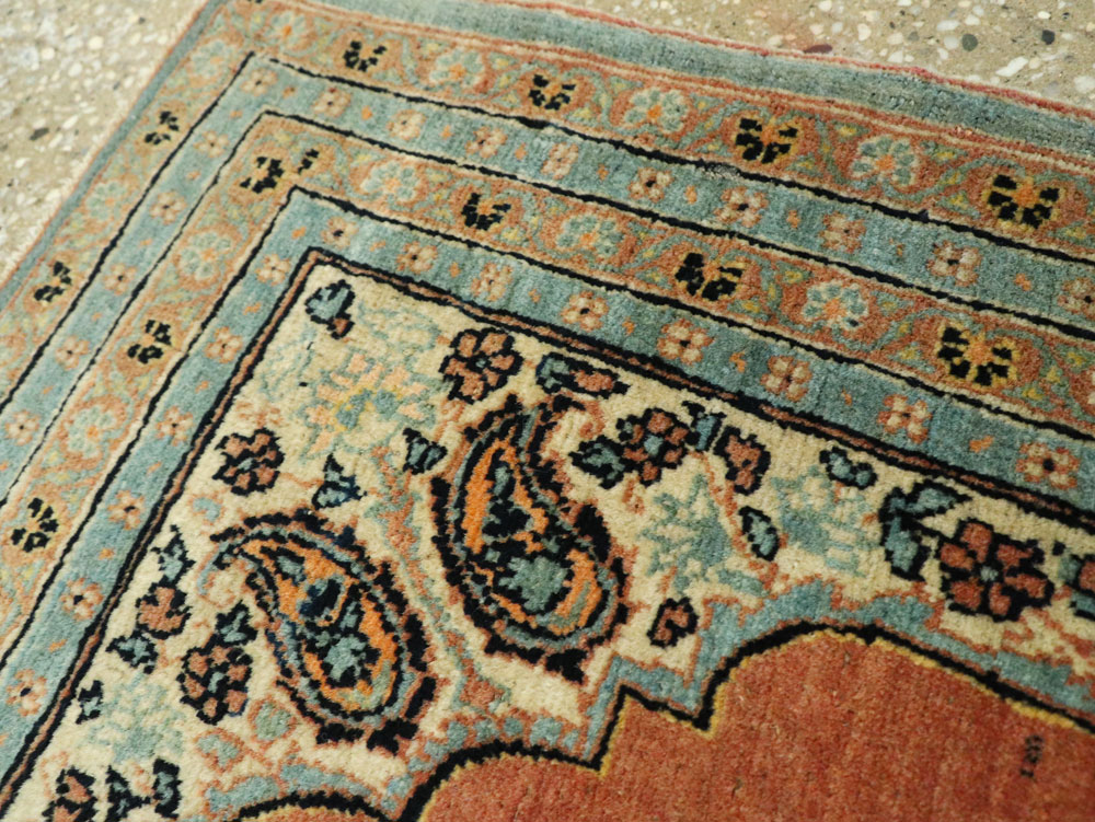 Antique Persian Tabriz Hagi Jalili Throw Rug, No.26019 - Gsblank