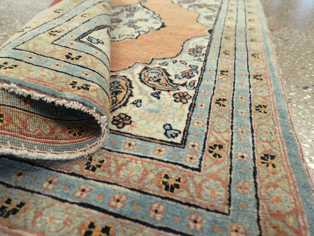 Antique Persian Tabriz Hagi Jalili Throw Rug, No.26019 - Gsblank