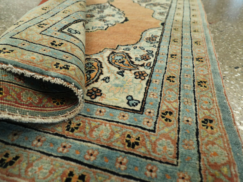 Antique Persian Tabriz Hagi Jalili Throw Rug, No.26019 - Gsblank