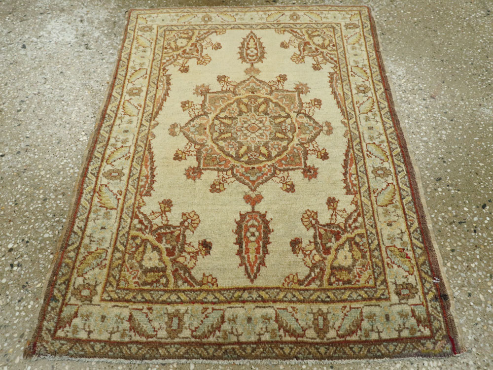 Antique Persian Tabriz Throw Rug, No.26020 - Gsblank