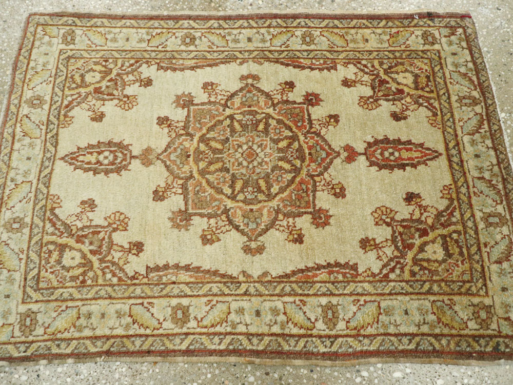 Antique Persian Tabriz Throw Rug, No.26020 - Gsblank