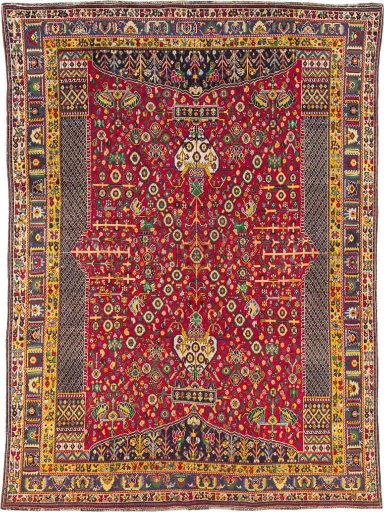 Vintage Persian Shiraz Rug, No.26023 - Gsblank
