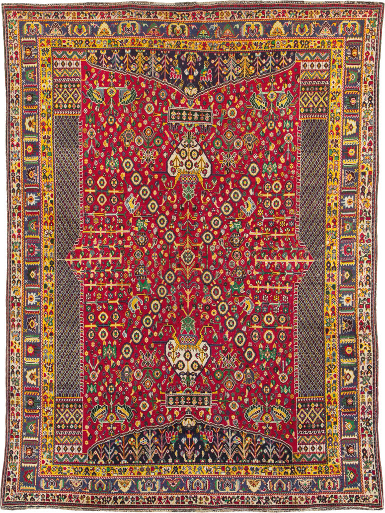 Vintage Persian Shiraz Rug, No.26023 - Gsblank