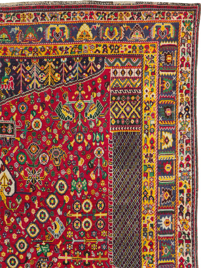 Vintage Persian Shiraz Rug, No.26023 - Gsblank