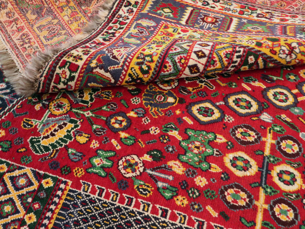 Vintage Persian Shiraz Rug, No.26023 - Gsblank