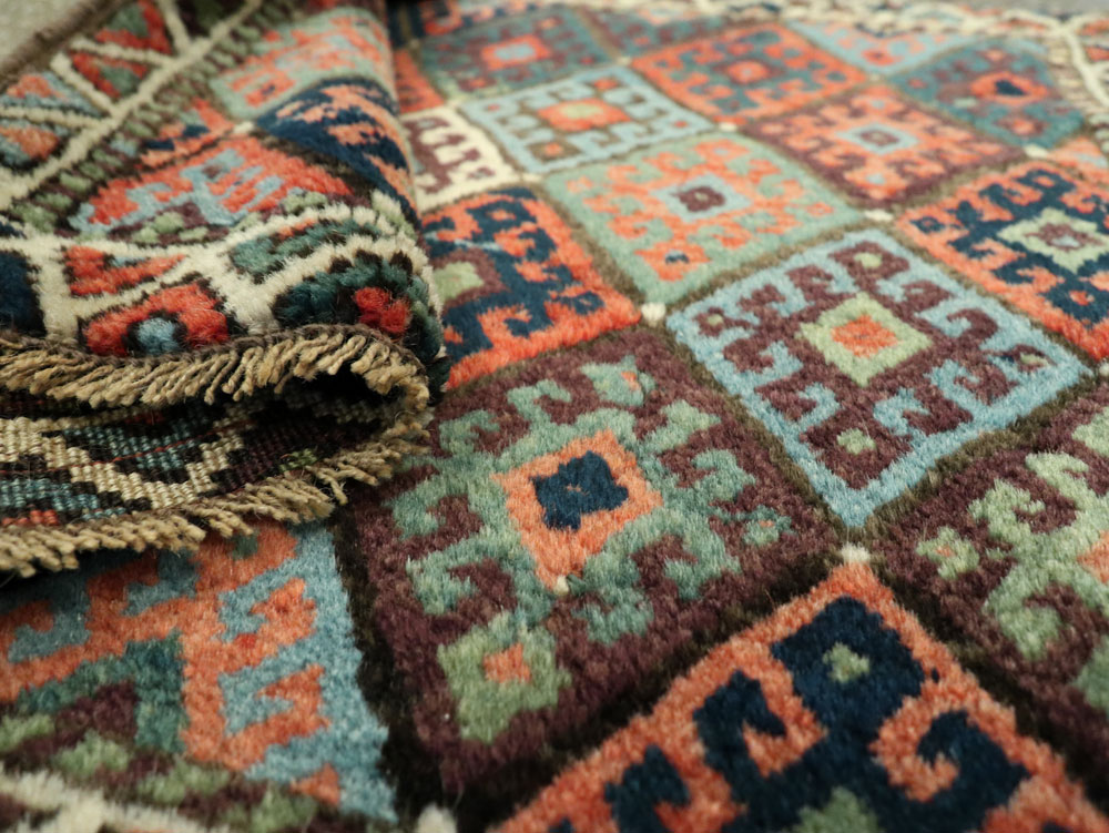 Antique Persian Jaff Kurd Throw Rug, No.26030 - Gsblank