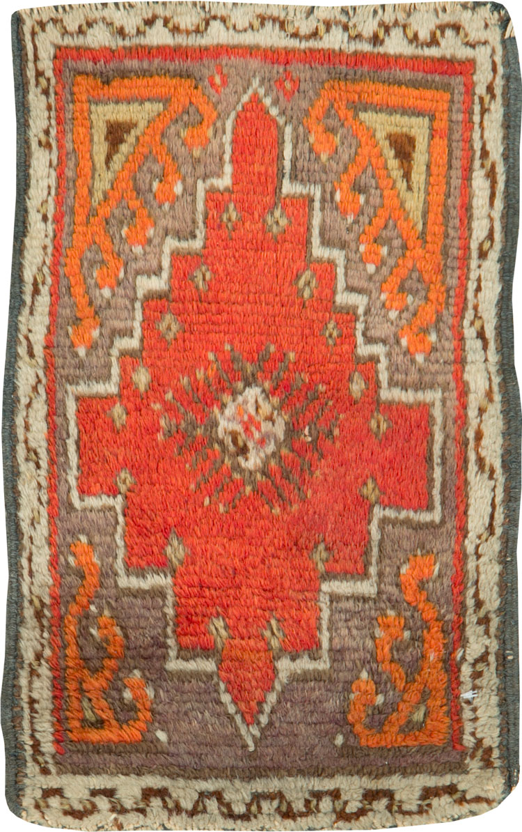 Vintage Turkish Anatolian Throw Rug, No.26032 - Gsblank