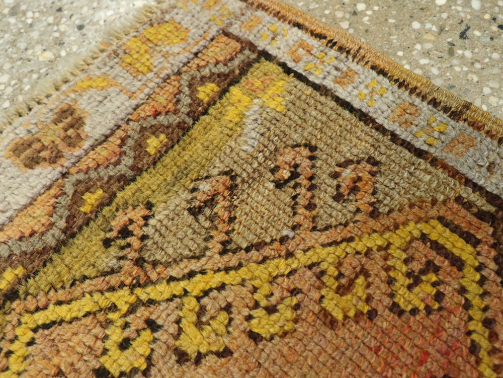 Vintage Turkish Anatolian Throw Rug, No.26036 - Gsblank