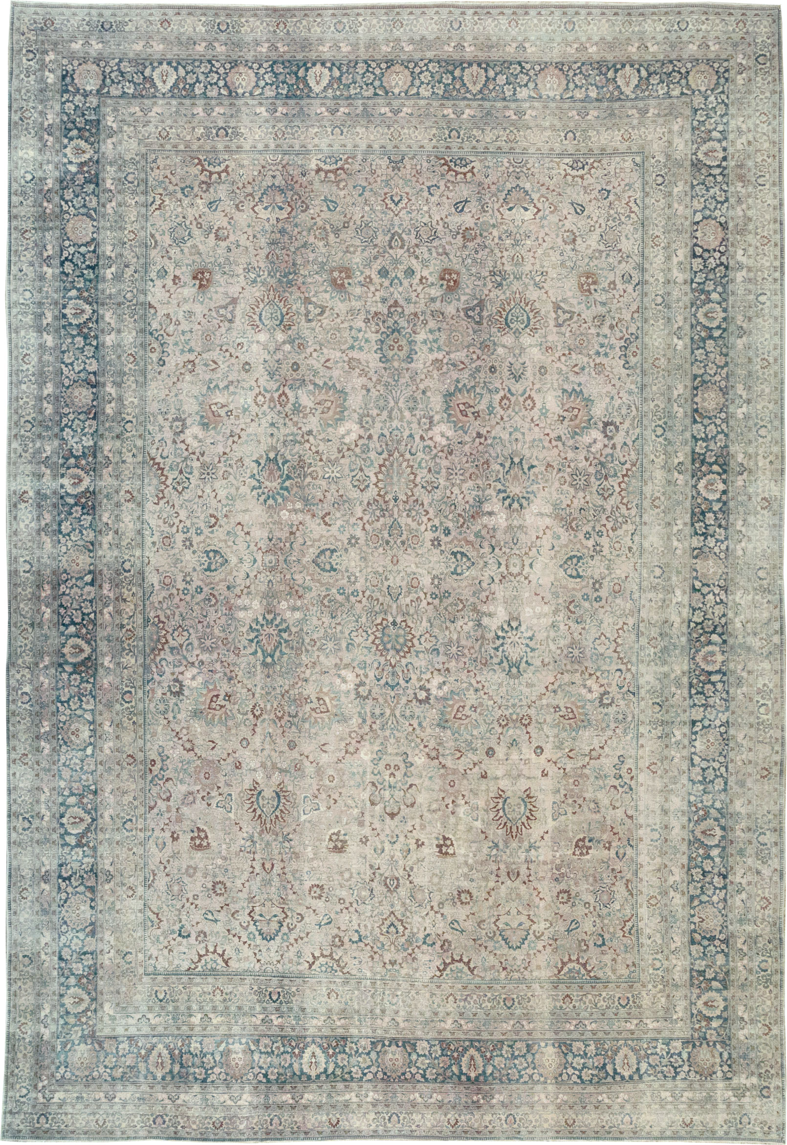 Antique Persian Mashad Oversize Carpet, No.26040 - Gsblank