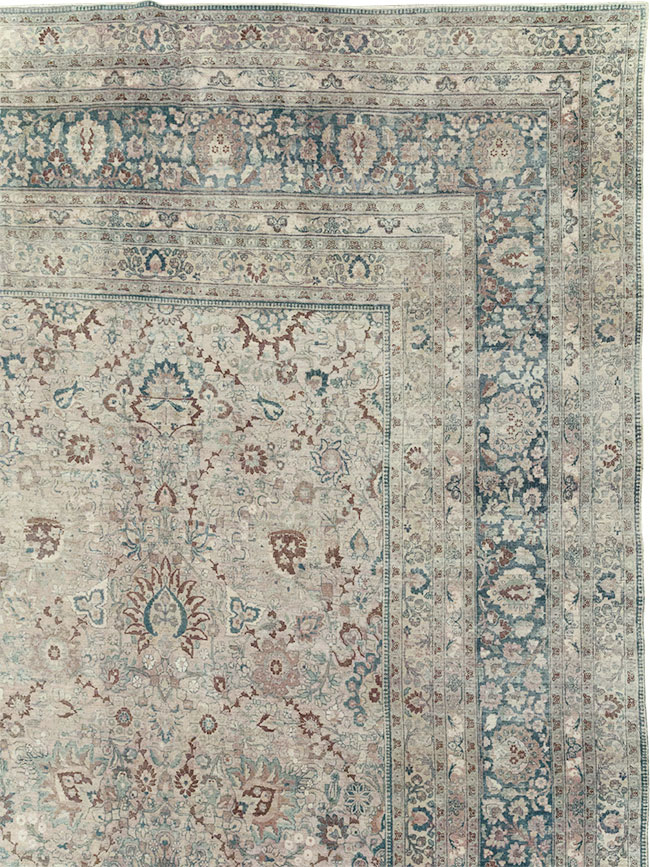 Antique Persian Mashad Oversize Carpet, No.26040 - Gsblank