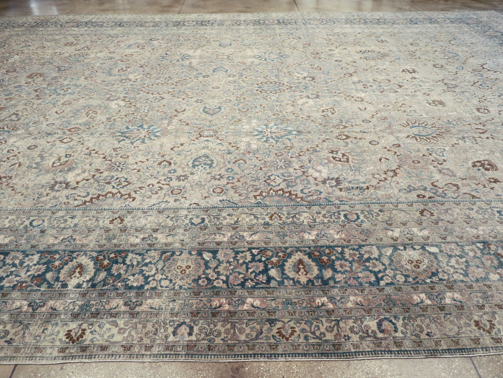Antique Persian Mashad Oversize Carpet, No.26040 - Gsblank