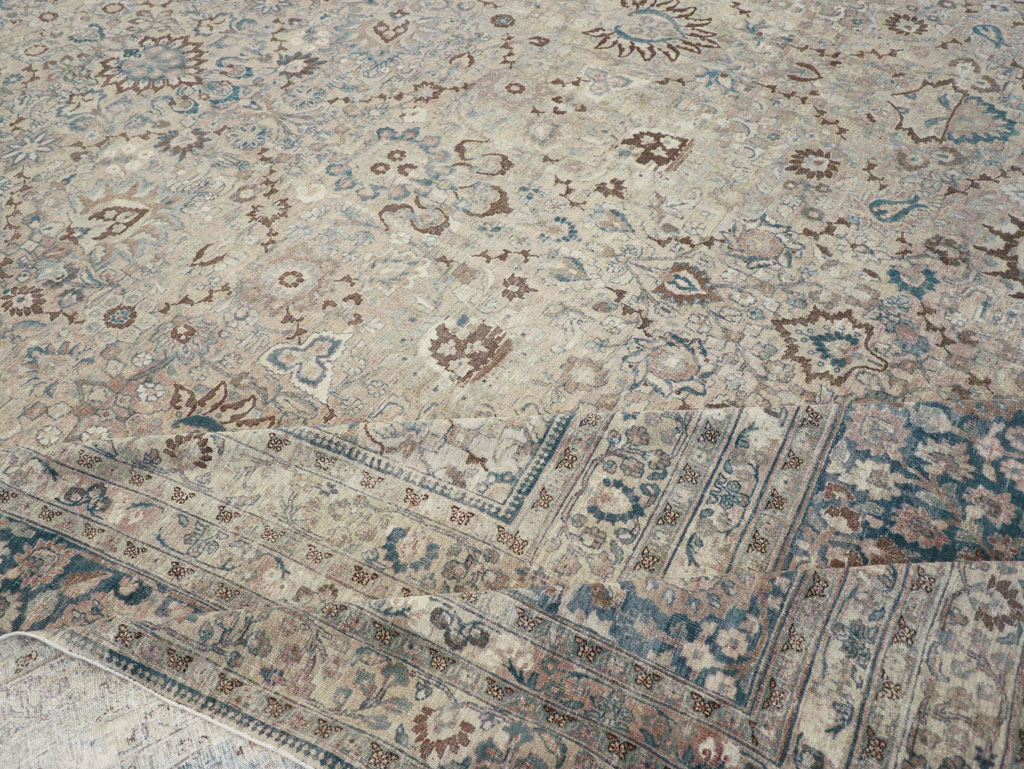 Antique Persian Mashad Oversize Carpet, No.26040 - Gsblank