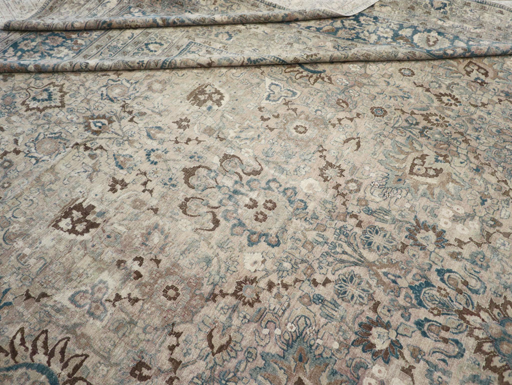 Antique Persian Mashad Oversize Carpet, No.26040 - Gsblank