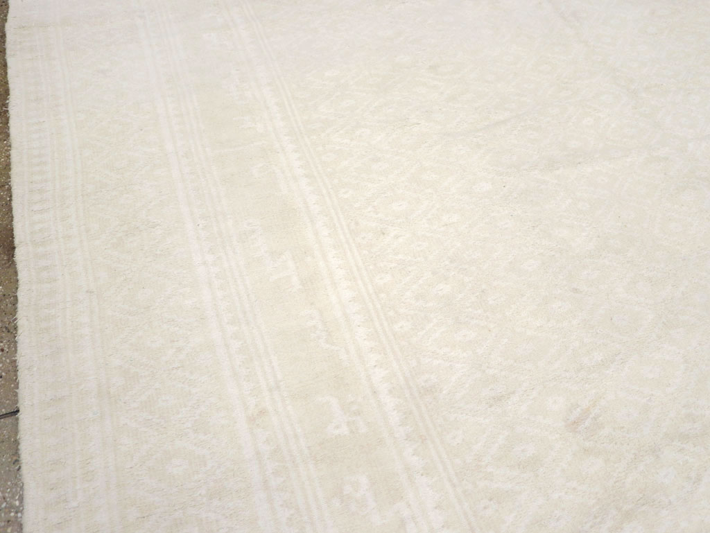 Vintage Persian Cotton Flatweave Kilim Long and Narrow Carpet, No.26041 - Gsblank