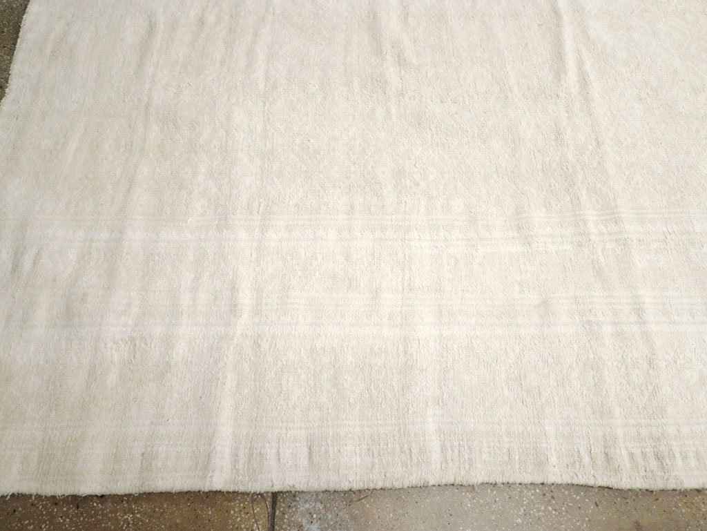 Vintage Persian Cotton Flatweave Kilim Long and Narrow Carpet, No.26041 - Gsblank