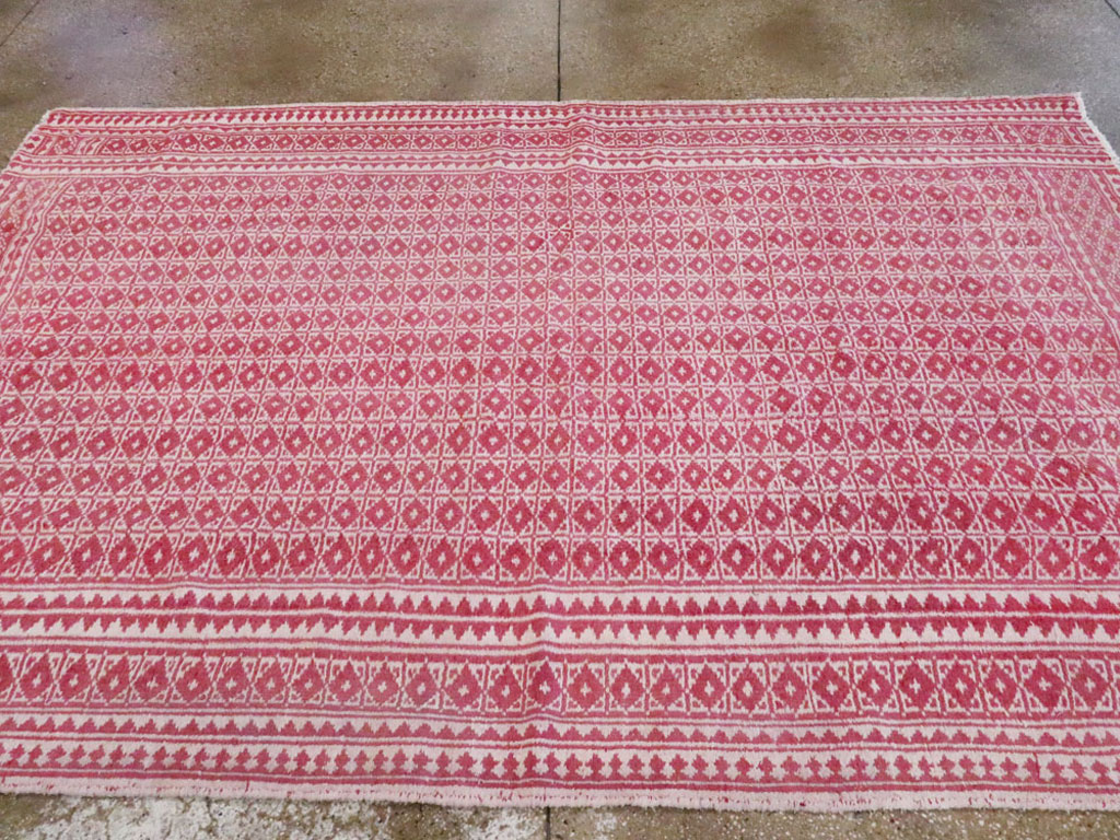 Vintage Persian Flatweave Kilim Accent Rug, No.26044 - Gsblank