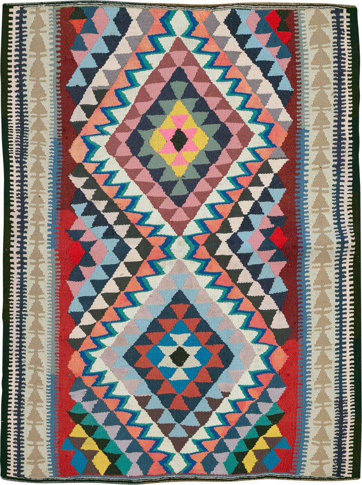 Vintage Persian Flatweave, No.26074 - Gsblank