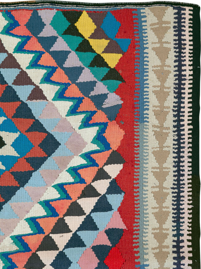 Vintage Persian Flatweave, No.26074 - Gsblank