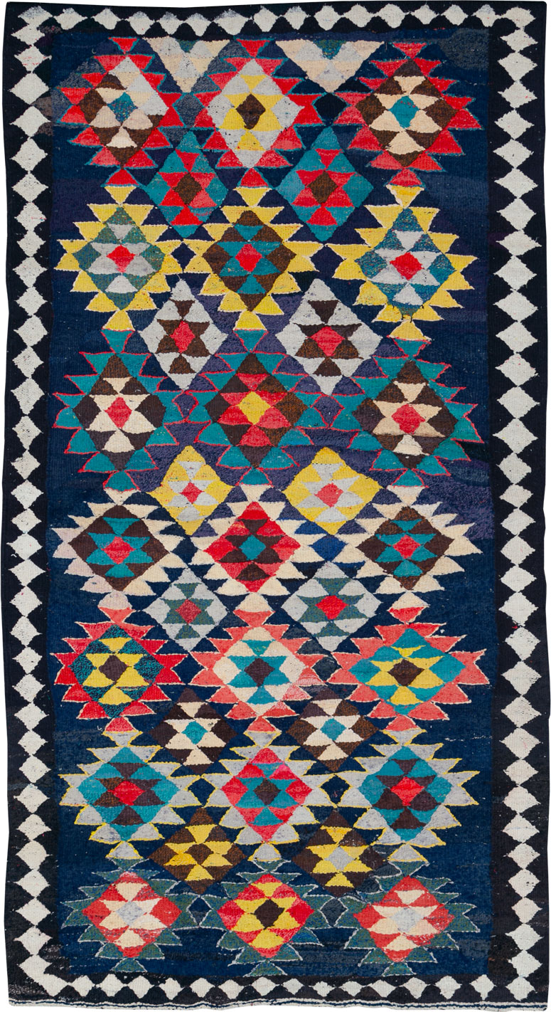 Vintage Persian Flatweave Kilim , No.26075 - Gsblank