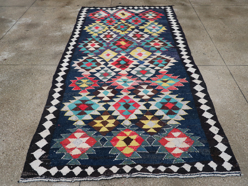 Vintage Persian Flatweave Kilim , No.26075 - Gsblank