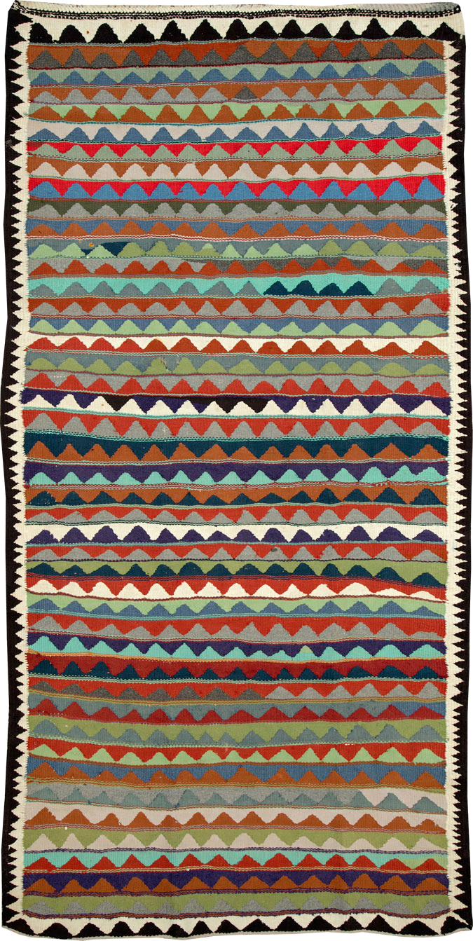 Vintage Persian Flatweave, No.26099 - Gsblank