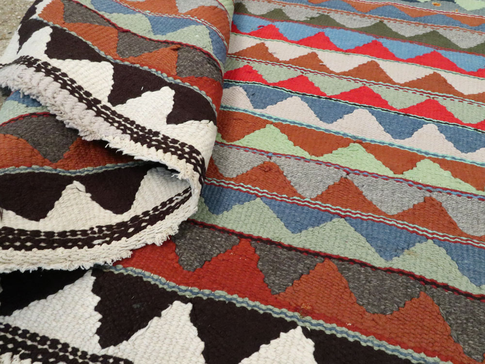 Vintage Persian Flatweave, No.26099 - Gsblank