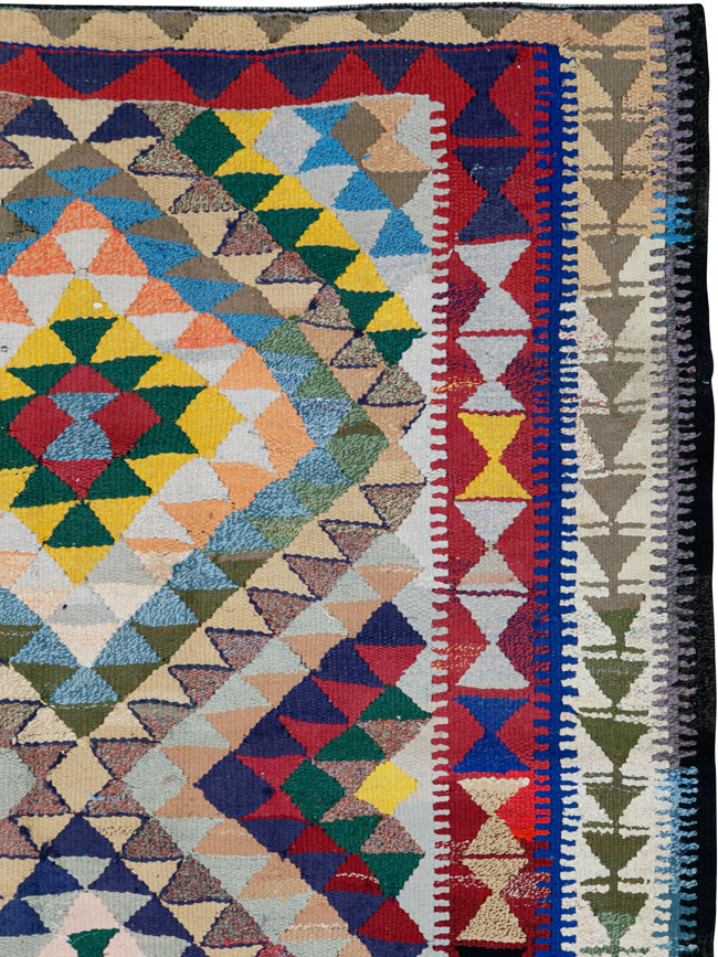 Vintage Persian Flatweave, No.26127 - Gsblank