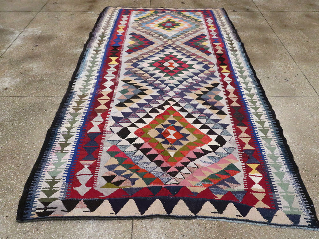 Vintage Persian Flatweave, No.26127 - Gsblank
