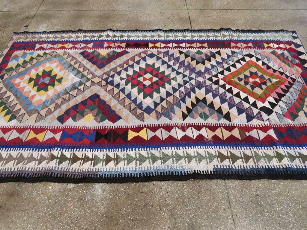 Vintage Persian Flatweave, No.26127 - Gsblank