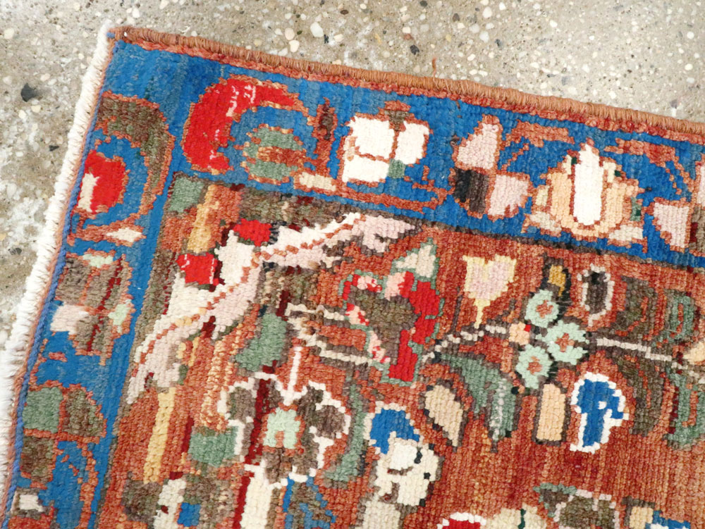 Vintage Persian Hamadan Rug (Pair: 1 of 2), No.26138 - Gsblank