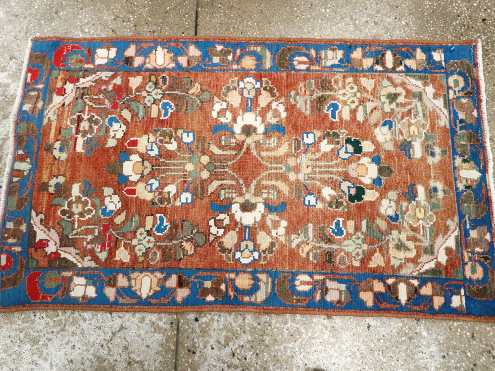 Vintage Persian Hamadan Rug (Pair: 1 of 2), No.26138 - Gsblank