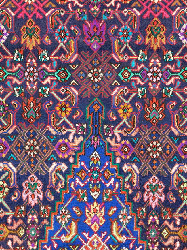 Vintage Persian Hamadan Rug, No.26144 - Gsblank