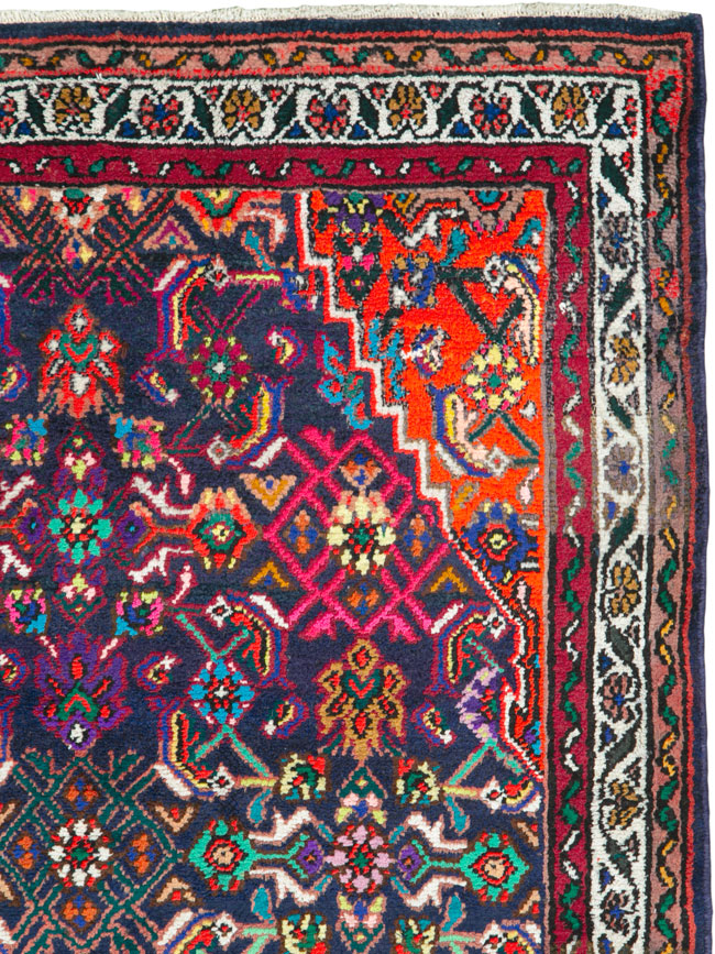 Vintage Persian Hamadan Rug, No.26144 - Gsblank