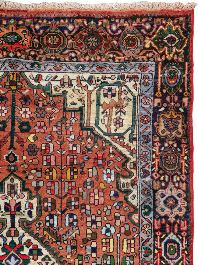 Vintage Persian Hamadan Rug, No.26149 - Gsblank