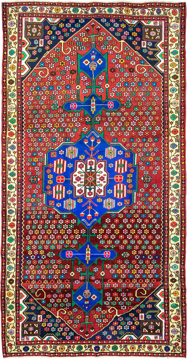 Vintage Persian Hamadan Rug, No.26180 - Gsblank