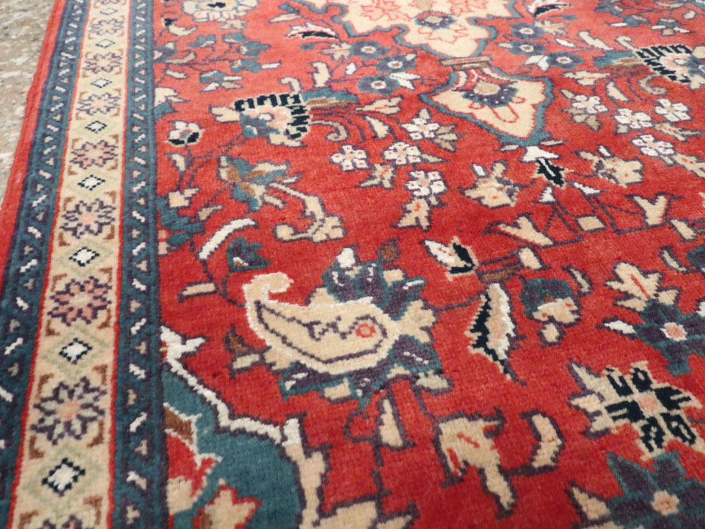 Vintage Persian Tabriz Throw Rug (Pair: 1 of 2), No.26189 - Gsblank