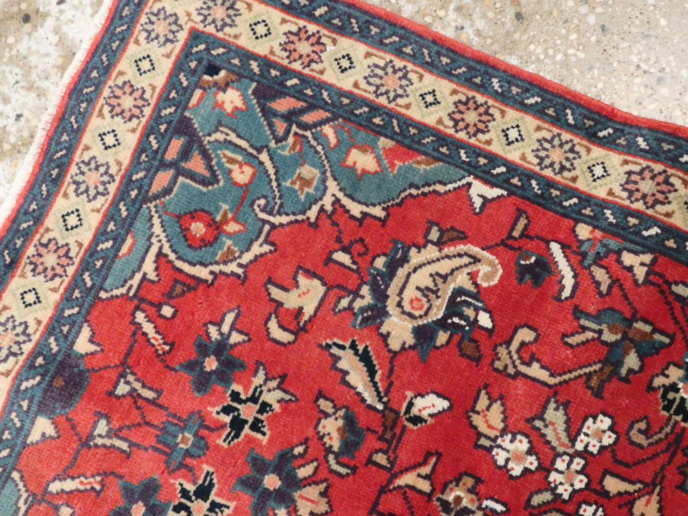 Vintage Persian Tabriz Throw Rug (Pair: 1 of 2), No.26189 - Gsblank