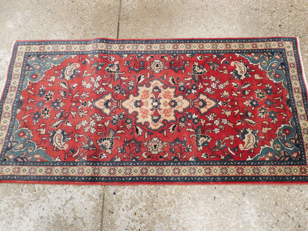 Vintage Persian Tabriz Throw Rug (Pair: 1 of 2), No.26189 - Gsblank