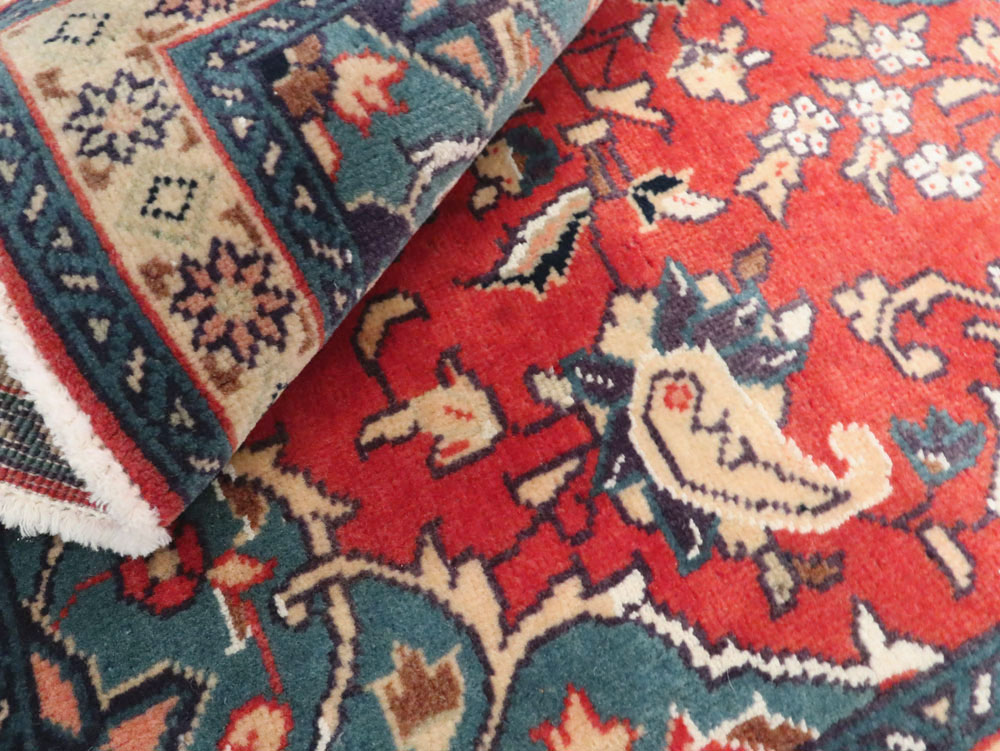 Vintage Persian Tabriz Throw Rug (Pair: 1 of 2), No.26189 - Gsblank